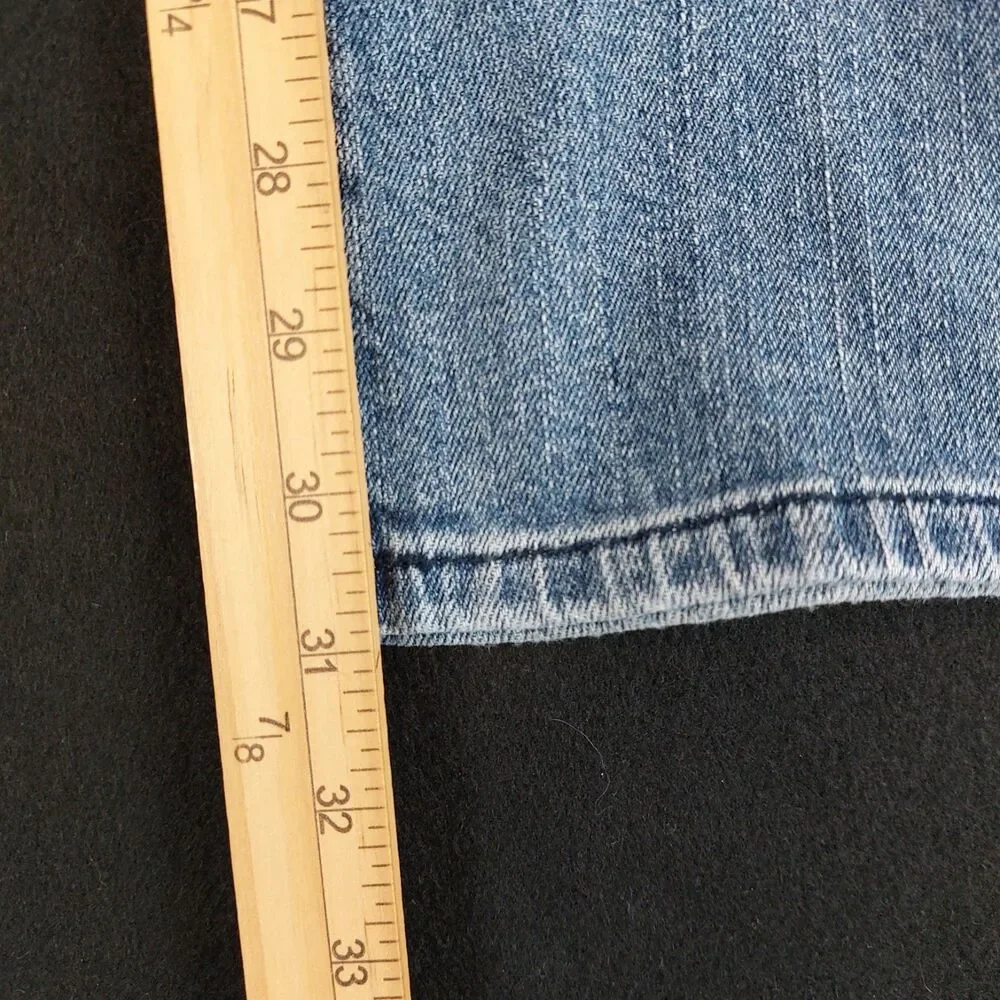American Eagle Original Boot Cut Stretch Jeans Women's 12 (Fit 36x31) Distressed